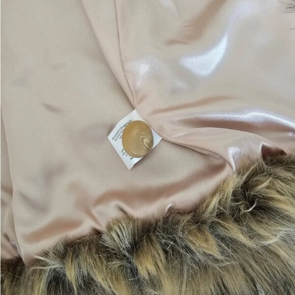 Kathy Ireland Medium Faux Coyote Fur Coat - Picture 7 of 9